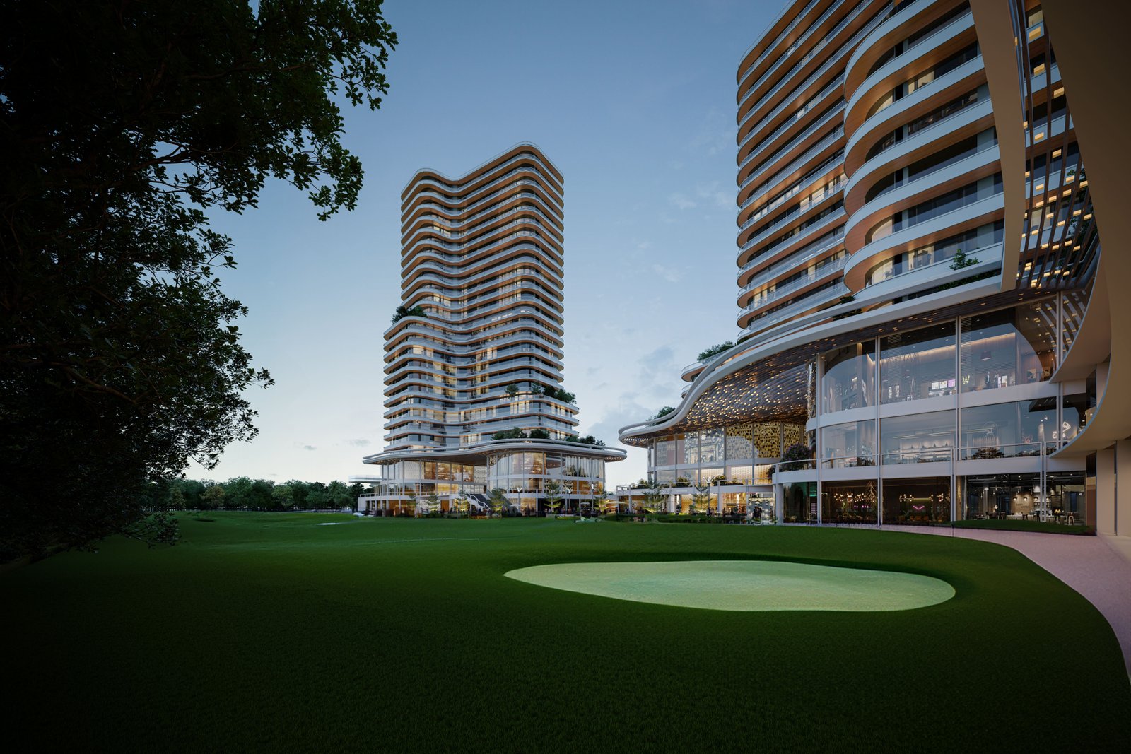 Check out the side view of Flower Valley The Orchard - luxury independent floors in Sohna, Gurgaon
