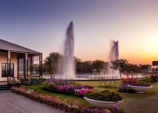 Discover the Twin Fountain at Central Park Flower Valley, Clover Floors Discover the Twin Fountain at Central Park Flower Valley, Clover Floors