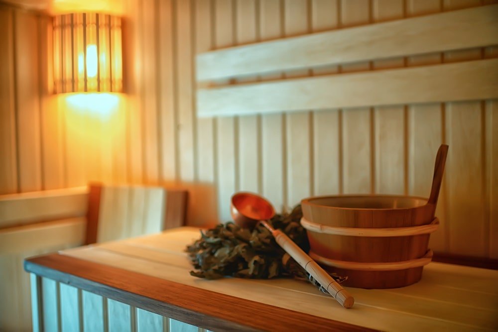Relax in the sauna available at the luxury residential smart homes of Clover Floors, Central Park Relax in the sauna available at the luxury residential smart homes of Clover Floors, Central Park