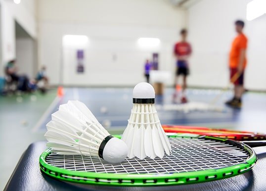 Engage in indoor badminton at Central Park Clover Floors Engage in indoor badminton at Central Park Clover Floors